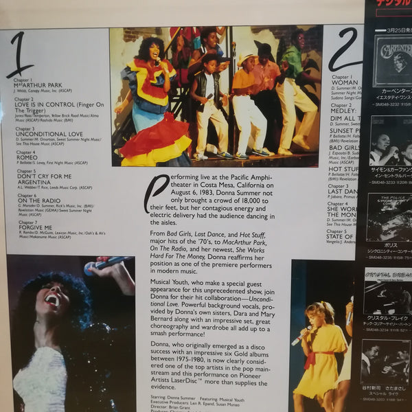 Donna Summer Hot Summer Night With Donna Japan LD Laserdisc