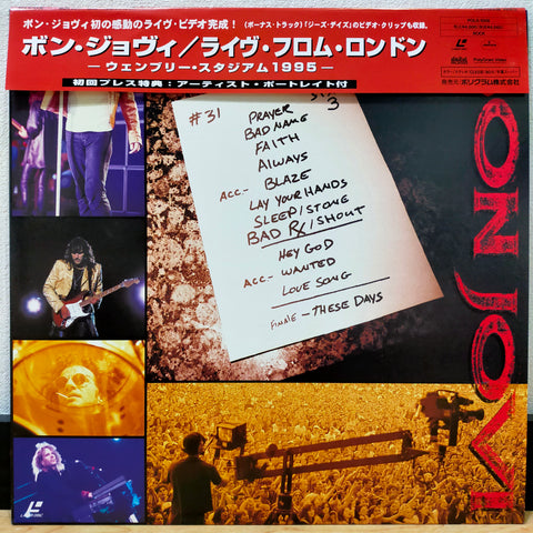 Bon Jovi Live From London Japan LD Laserdisc POLS-1006