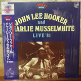 John Lee Hooker and Charlie Musselwhite Live'81 Japan LD Laserdisc VPLR-70227