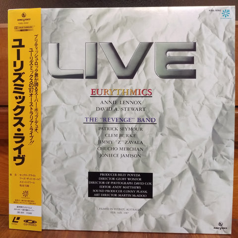 Eurythmics Live Japan LD Laserdisc K88L-5092