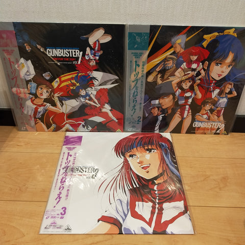 Gunbuster OVA Vol 1-3 Japan LD Laserdisc BEAL-207, 209, 211