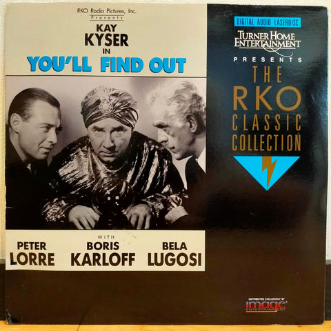 You'll Find Out US LD Laserdisc ID7068TU RKO Classic