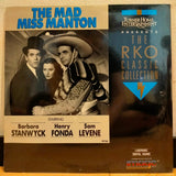 The Mad Miss Manton US LD Laserdisc ID7026TU RKO Classic