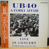 UB40 a Family Affair Live in Concert Japan LD Laserdisc PILP-1109