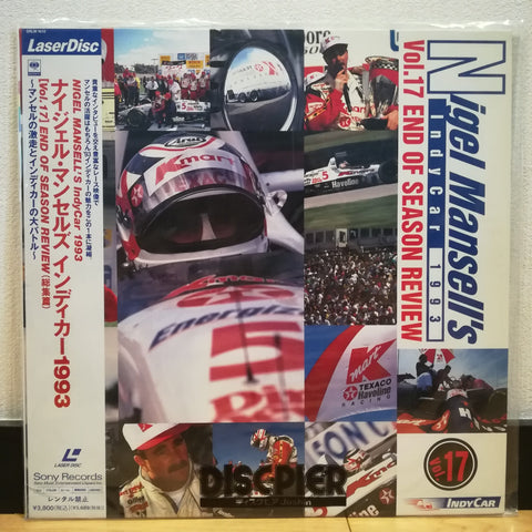 Nigel Mansell's Indy Car 1993 Vol 17 Japan LD Laserdisc SRLW-1612