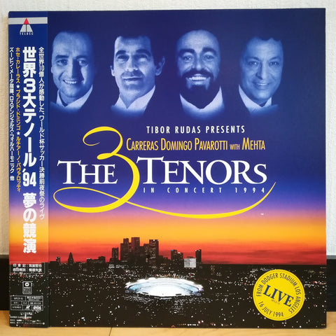 The 3 Tenors in Concert 1994 Carreras Domingo Pavarotti Japan LD Laserdisc WPLR-10