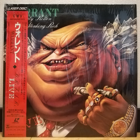 Warrant Dirty Rotten Stinking Rich Japan LD Laserdisc CSLM-763