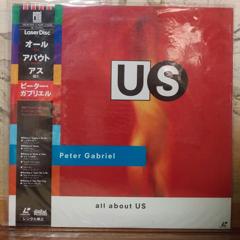 Peter Gabriel All About Us Japan LD Laserdisc TOLW-3170