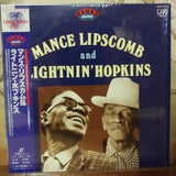 Mance Lipscomb and Lightnin' Hopkins Japan LD Laserdisc VPLR-70232
