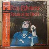 Ozzy Osbourne Speak Of The Devil Japan LD Laserdisc VPLR-70117